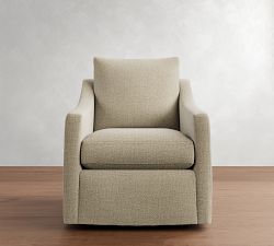 Ayden Slope Arm Slipcovered Swivel Glider