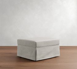 PB Comfort Slipcovered Sectional Ottoman