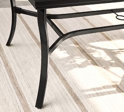 Riviera Metal Rectangular Outdoor Dining Table (72")