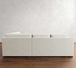 Shasta Square Arm 3-Piece Wedge Sectional (105"&ndash;110")