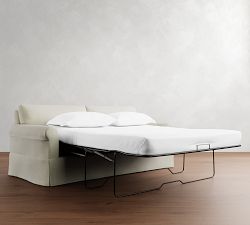 York Roll Arm Slipcovered Sleeper Sofa (75"&ndash;84")