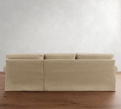 Buchanan Roll Arm Slipcovered Chaise Sectional (94"&ndash;110")