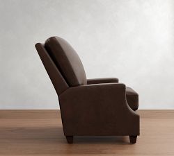 James Square Arm Leather Manual &amp; Power Recliner