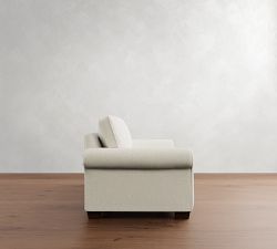 PB Comfort Roll Arm Sleeper Sofa with Memory Foam Mattress (64&quot;-87&quot;)