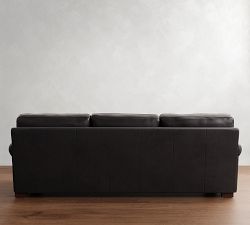 Townsend Roll Arm Leather Sofa Collection (79"&ndash;102")