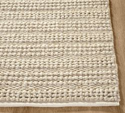 Chunky Ribbed Sweater Wool Rug