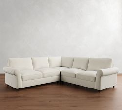 PB Comfort Roll Arm 3-Piece L-Shaped Sectional (108&quot;)