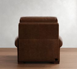 Turner Roll Arm Leather Power Recliner