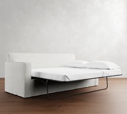 Cameron Square Arm Slipcovered Side Sleeper Sofa (91&quot;)