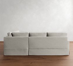 PB Comfort Square Arm Slipcovered 3-Piece Sectional (106&quot;)
