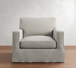 PB Comfort Square Arm Slipcovered Chair