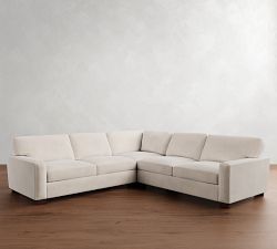Turner Square Arm 3-Piece L-Shaped Sectional (106"&ndash;110")