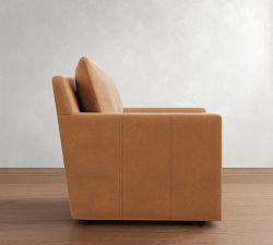 Ayden Square Arm Leather Chair