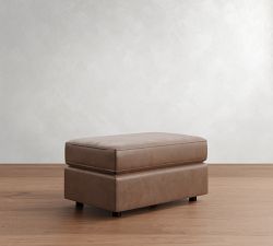 Pacifica Leather Ottoman