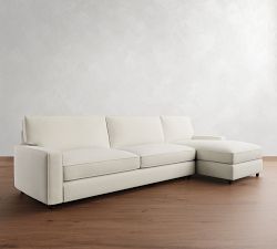 PB Comfort Square Arm Chaise Sectional (101"&ndash;126")