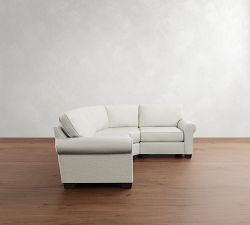 Buchanan Roll Arm 3-Piece Curved Wedge Sectional (100&quot;)