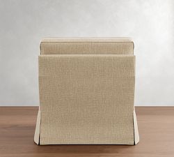 Buchanan Square Arm Slipcovered Swivel Chair