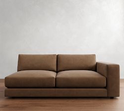 Build Your Own Carmel Lounge Square Arm Leather Sectional