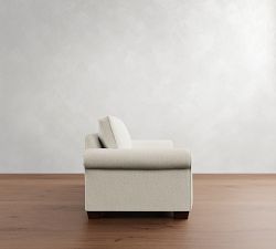 PB Comfort Roll Arm Deluxe Sleeper Sofa with Memory Foam Mattress (82")