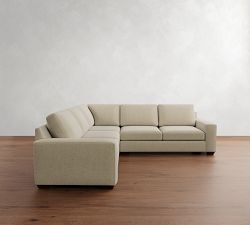 Big Sur Square Arm 3-Piece L-Shaped Sectional (115")