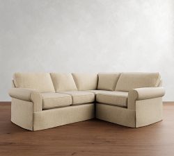 Buchanan Roll Arm Slipcovered 3-Piece Sectional (95&quot;)