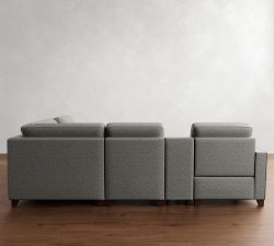 Cameron Square Arm Reversible Power Reclining Sectional - Storage Available (109&quot;&ndash;123&quot;)