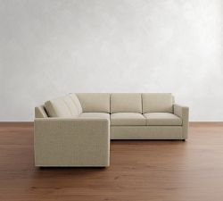 Sanford Square Arm 3-Piece L-Shaped Sectional (94")