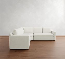 Shasta Square Arm 3-Piece L-Shaped Wedge Sectional (105&quot;&ndash;110&quot;)