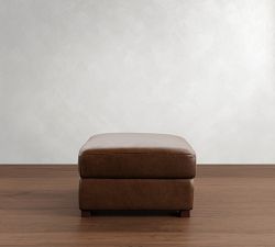 Turner Leather Ottoman