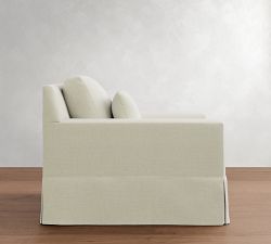 York Square Arm Deep Seat Slipcovered Chair