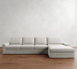 Pottery Barn Big Sur Roll Arm Chaise Sectional - Thumbnail 3