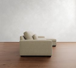 Big Sur Square Arm Deep Seat Chaise Sectional (105&quot;&ndash;147&quot;)