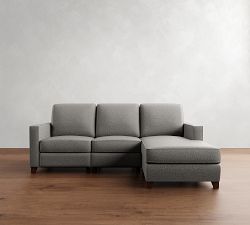 Cameron Square Arm Power Reclining Chaise Sectional (84"&ndash;113")
