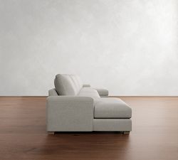 Canyon Square Arm Double Chaise Sectional (152"&ndash;206")