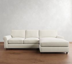 PB Comfort Roll Arm Chaise Sectional (106&quot;&ndash;132&quot;)