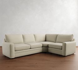 Pearce Square Arm 3-Piece Wedge Sectional (118&quot;&ndash;127&quot;)