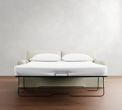 York Roll Arm Slipcovered Sleeper Sofa (75"&ndash;84")