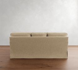 Buchanan Square Arm Slipcovered Reversible Chaise Sectional (84")