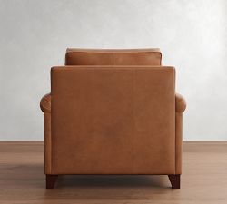 Cameron Roll Arm Leather Chair