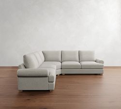 Canyon Roll Arm 3-Piece L-Shaped Wedge Sectional (129")