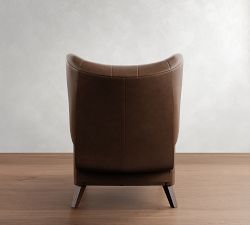Champlain Tufted Roll Arm Leather Recliner