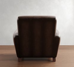 Manhattan Square Arm Leather Recliner