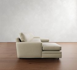 Pearce Square Arm Double Chaise Sectional (126"&ndash;176")