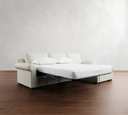 Shasta Roll Arm Chaise Sleeper Sectional (111")