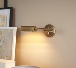 Sherman Metal Swing-Arm Rectangular Sconce (20")