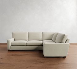 Turner Square Arm 3-Piece Sectional (106"&ndash;110")