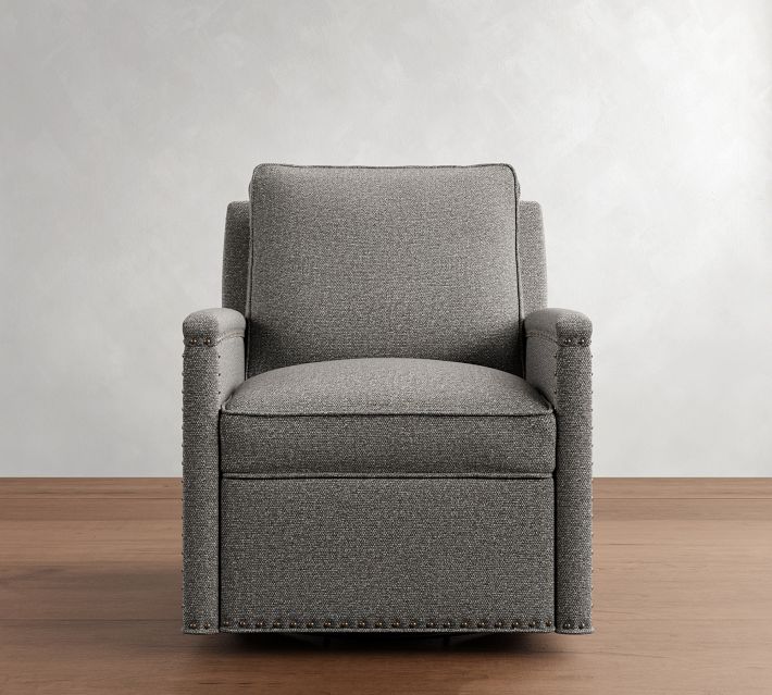 Tyler Square Arm Swivel Recliner Pottery Barn