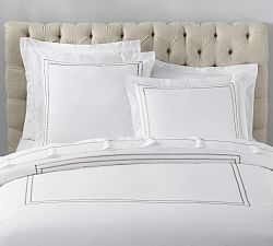 Open Box: Pearl Organic Percale Duvet, Full/Queen - Simply Taupe