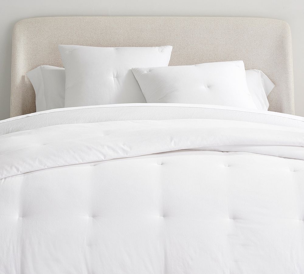 Dream Brushed Cotton Sateen Comforter - White, King/Cal. King