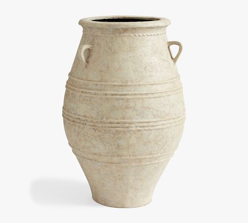 Sienna Ivory Planter, Olive Jar